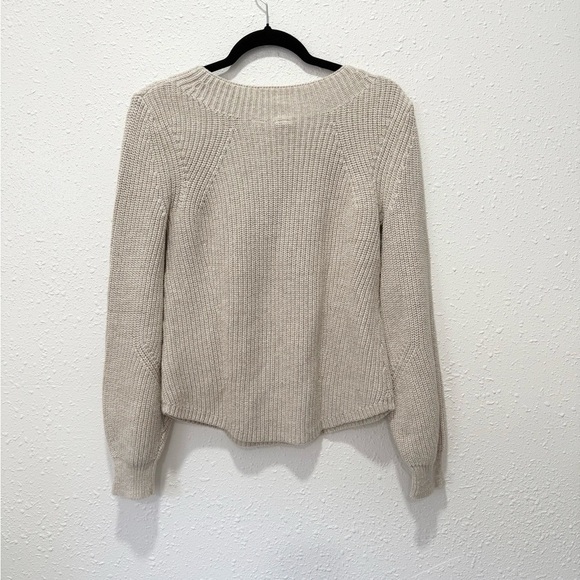 GAP 100% cotton Cream Crew Neck Sweater XS - Picture 5 of 6